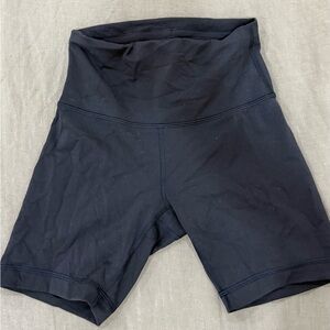 High-Waisted Black Bike Shorts